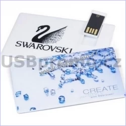 Plastová fleška ve tvaru kreditní karty Plastová fleška ve tvaru kreditní karty