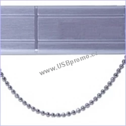 hliníkový flash disk s řetízkem