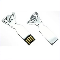 Kovový flash disk - žena