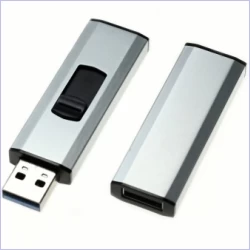 Výsuvný rychlý kovový flash disk USB 3.0