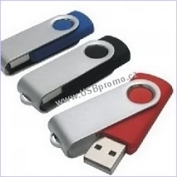 kovový otočný reklamní flash disk