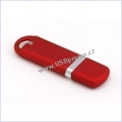 pogumovaný flash disk pro potisk červený