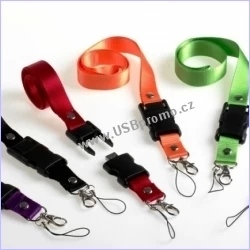 USB flash disk na krk - lanyard s potiskem