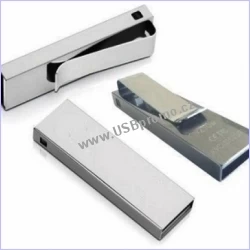 Mini kovový flash disk s klipem